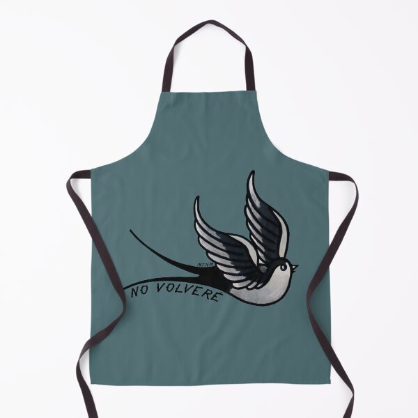 Item preview, I will not return black swallow tattoo designed and sold by emeteneme.