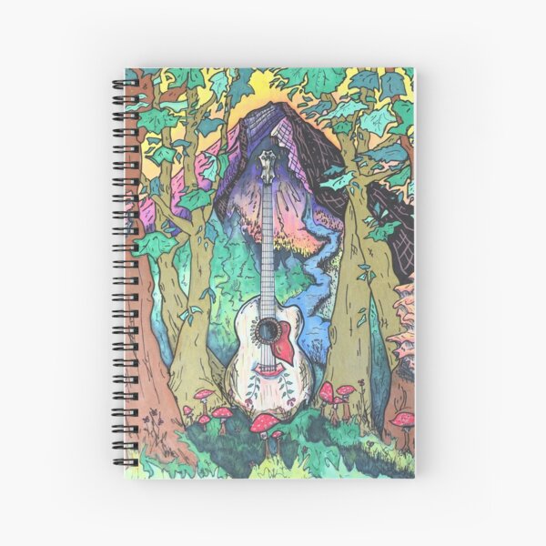 Mountain Music Series - Guitar Spiral Notebook