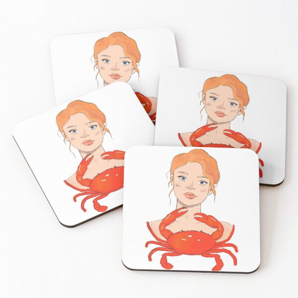 Item preview, horoscope themed cancer girl  designed and sold by ellakynaston.