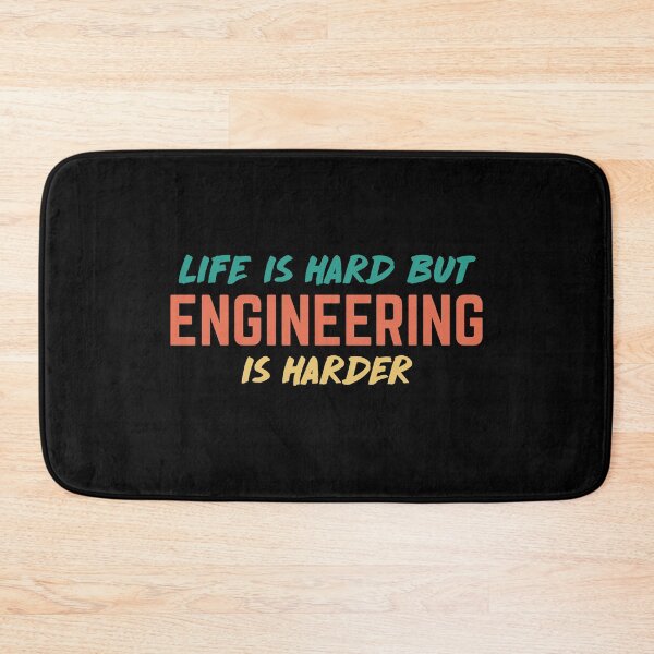 Item preview, Life is hard but engineering is harder. retro designed and sold by bumperapparels.