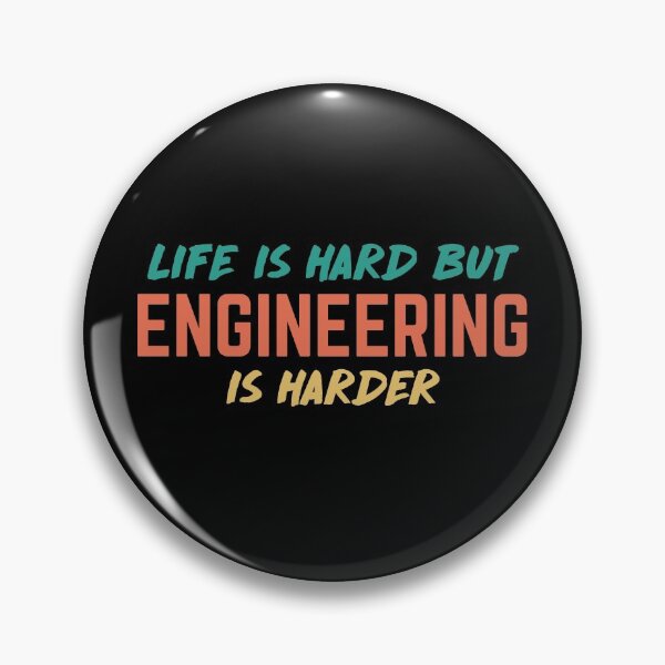 Item preview, Life is hard but engineering is harder. retro designed and sold by bumperapparels.