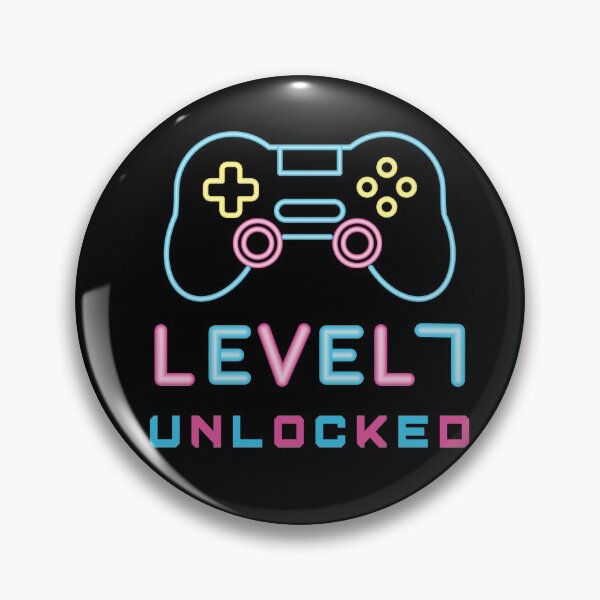 Item preview, Level 7 Unlocked - Funny Video Gamer 7th Birthday Gift designed and sold by Smart Side.