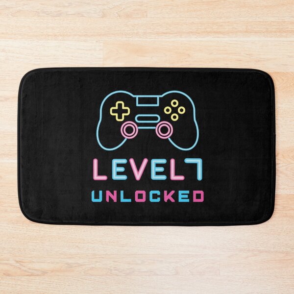 Item preview, Level 7 Unlocked - Funny Video Gamer 7th Birthday Gift designed and sold by Smart Side.
