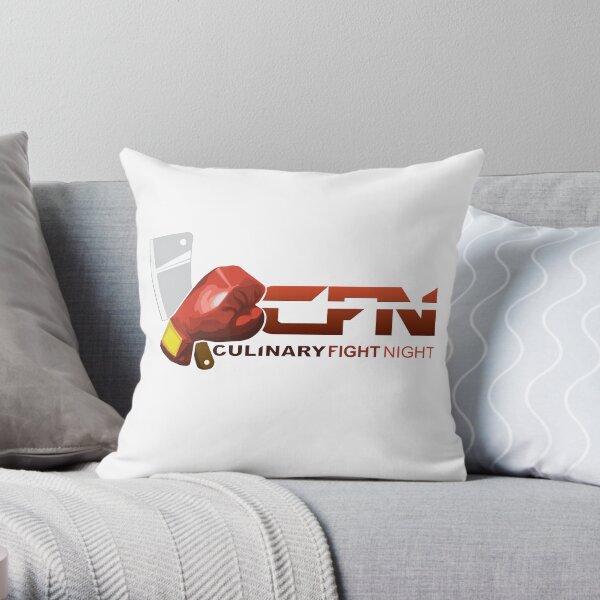 Culinary Fight Night Throw Pillow