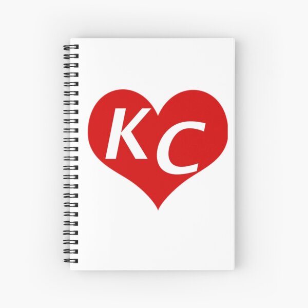 LOVE KC HEART - LOVE KANSAS CITY HEART Spiral Notebook