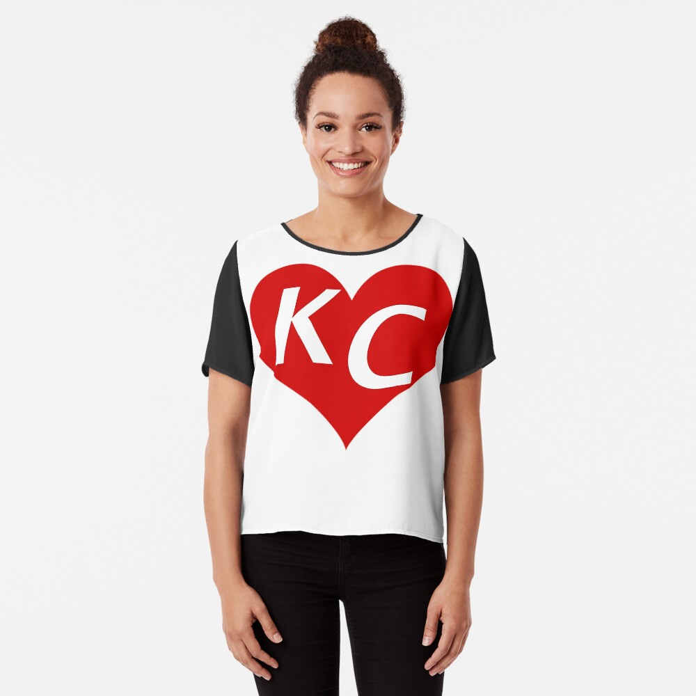  KC Heart Love Kansas City T-Shirt Adult Womens and