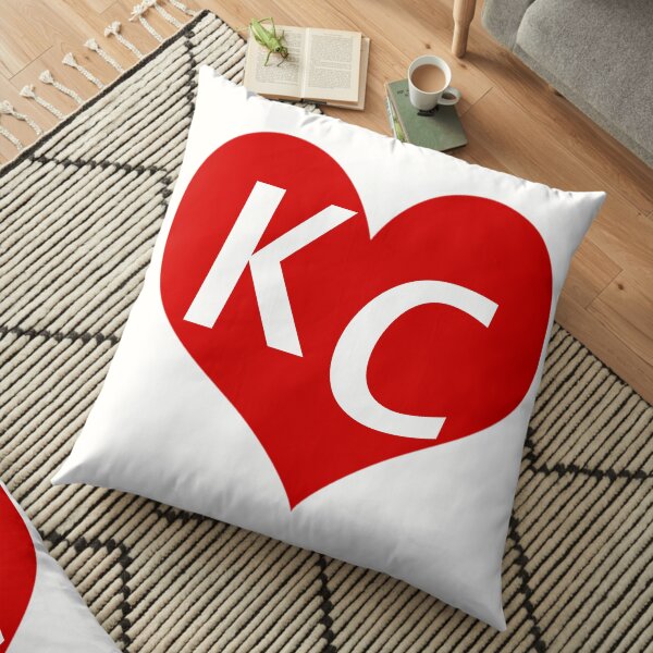 LOVE KC HEART - LOVE KANSAS CITY HEART Floor Pillow