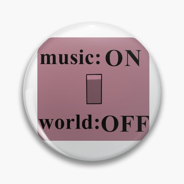 Item preview, Music on World off switch designed and sold by SOcreateCo.