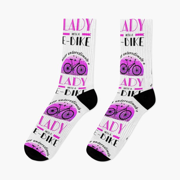 Item preview, proud e-bike lady saying designed and sold by pirminio.