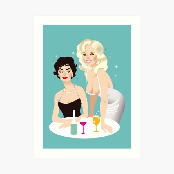 Sophia vs Jayne Art Print