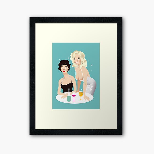Sophia vs Jayne Framed Art Print