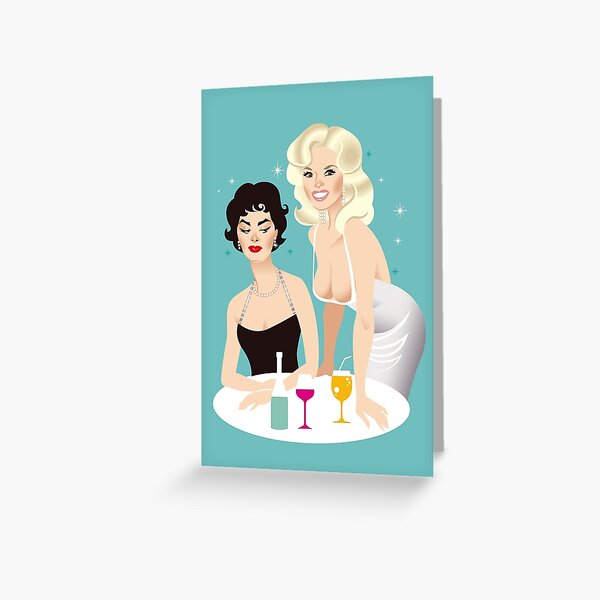 Sophia vs Jayne Greeting Card