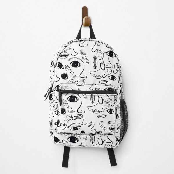 Item preview, Facial features pattern black and white designed and sold by apis-florea.