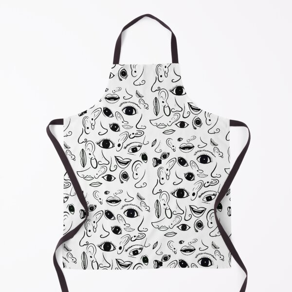 Item preview, Facial features pattern black and white designed and sold by apis-florea.