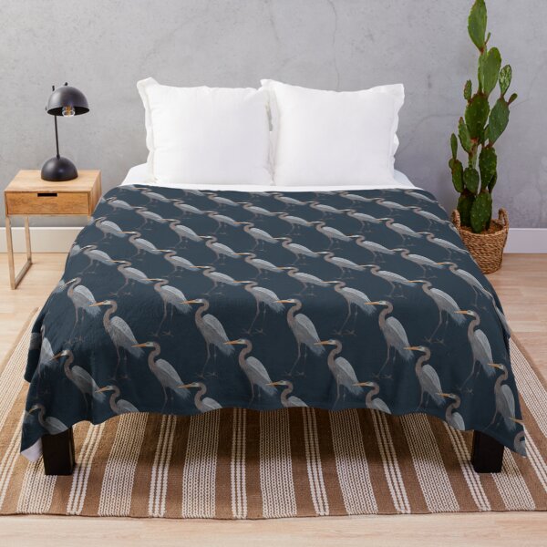 Grey heron blankets sale