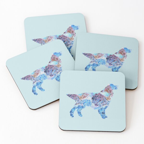Item preview, Gordon Setter in hydrangea petals designed and sold by ThePoodleandCo.
