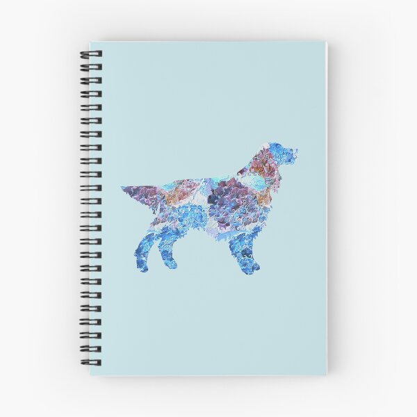 Item preview, Gordon Setter in hydrangea petals designed and sold by ThePoodleandCo.
