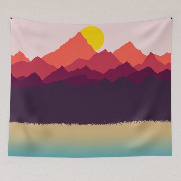 Item preview, Mountain Beach Sunset designed and sold by Incandenza.