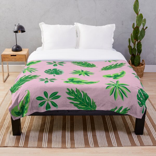 Item preview, Pink and Green Leaf Foliage Pattern designed and sold by belvederestore.