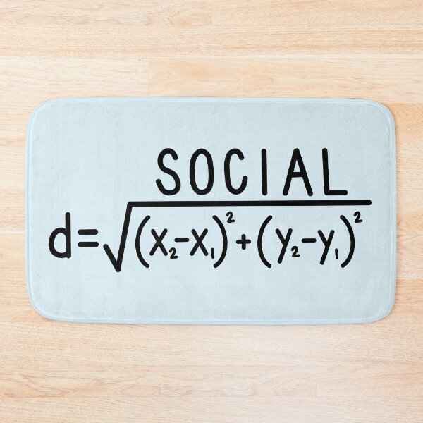 Item preview, Social Distance (formula) Light Blue designed and sold by carwalker13.