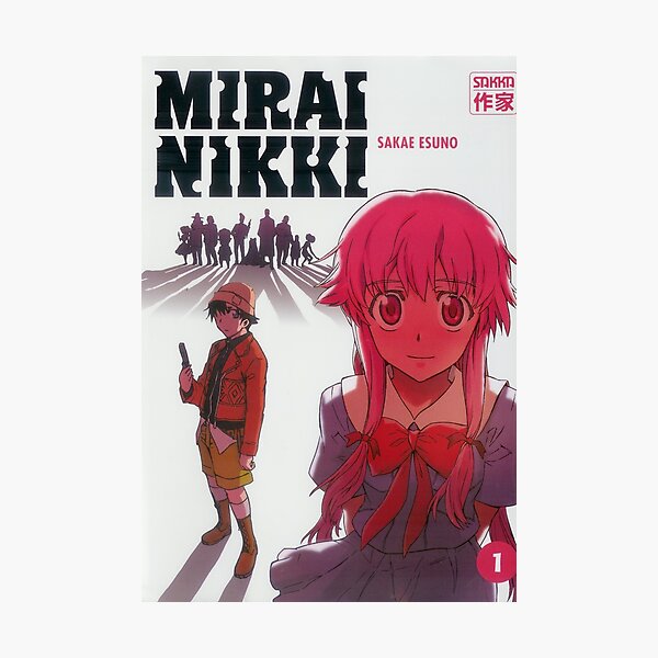 Funny Man The Pink Hair Yuno Chan Diary Mirai Nikki Manga Drawing by Future  Diary Anime - Pixels