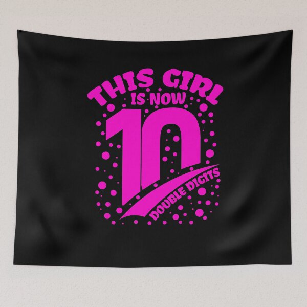 Item preview, This Girl Is Now 10 Double Digits 10th Birthday Gift Girl designed and sold by issambak.