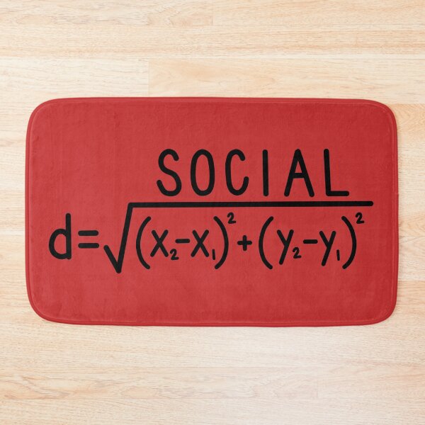 Item preview, Social Distance (formula) Red designed and sold by carwalker13.