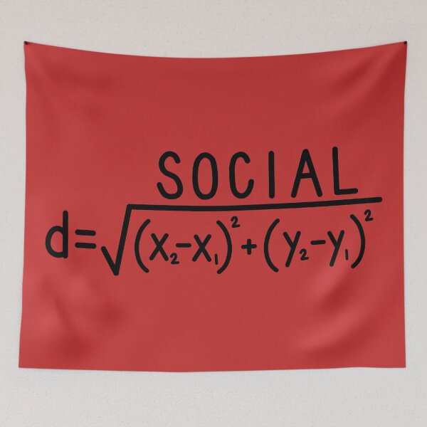 Item preview, Social Distance (formula) Red designed and sold by carwalker13.