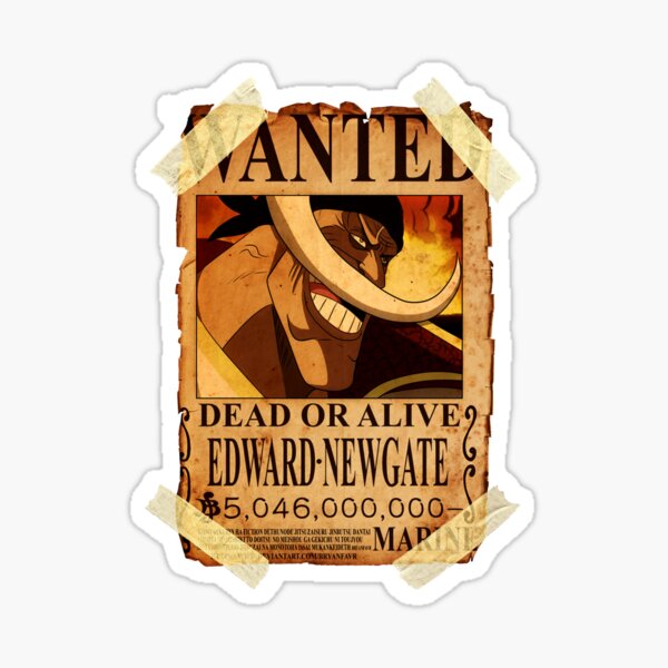 One Piece Shanks Bounty Poster Sticker By Pignose28 Redbubble
