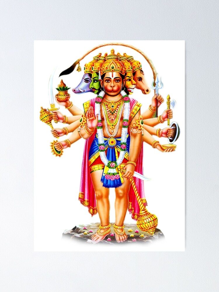 Panchmukhi Hanuman 3D file » murti3d.com