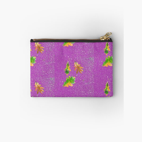 Item preview, Rainy Leaves on Light Purple Terrazzo Background designed and sold by djrunnels.