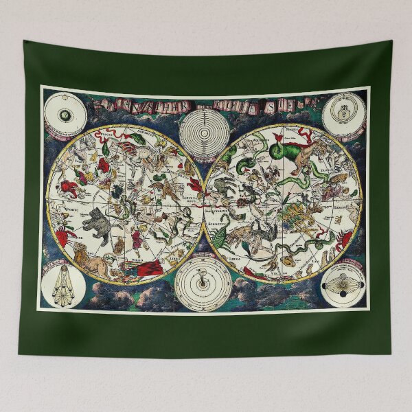 Item preview, STAR MAP : Medieval Vintage Constellations Animated Print designed and sold by posterbobs.