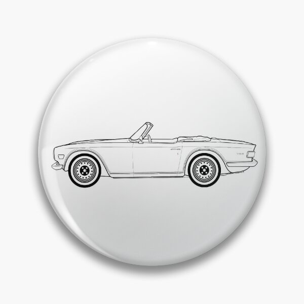 Item preview, Triumph TR6 Classic Car Outline Artwork  designed and sold by RJWautographics.