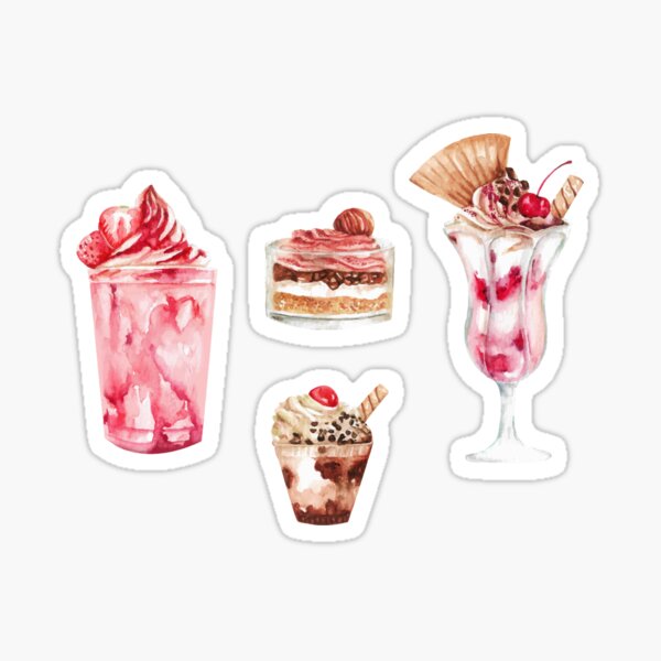 Item preview, Strawberry Chocolate Ice Cream Desserts designed and sold by Alicia Chee.