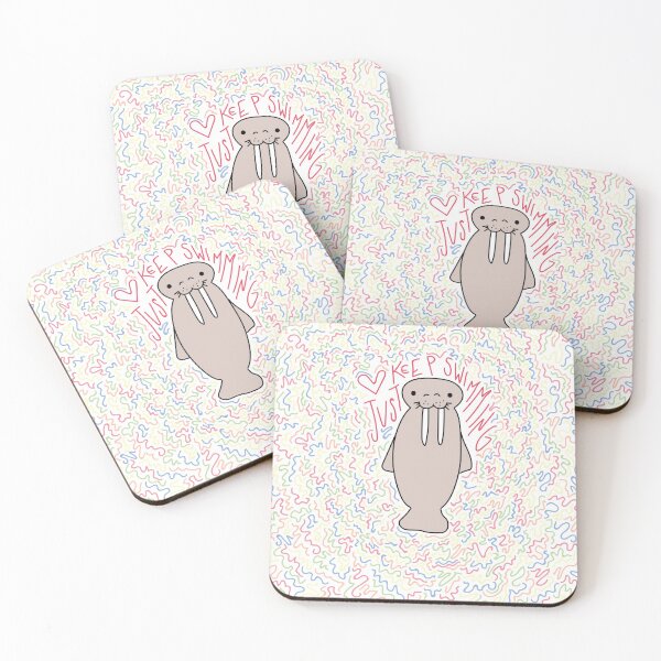Item preview, walrus just keep swimming designed and sold by hcc47.
