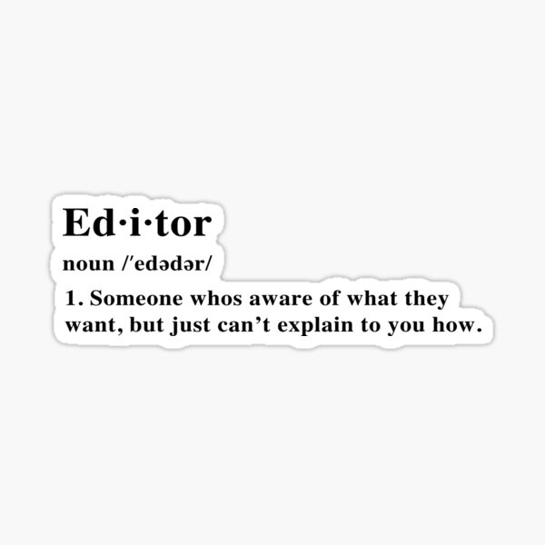 Item preview, Editor Definition designed and sold by The Editor's Soft-Wear.