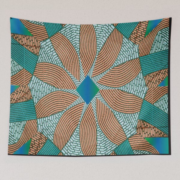 Item preview, Assumption of Mary stained glass windows cathedral with mandala expression designed and sold by Ralek.