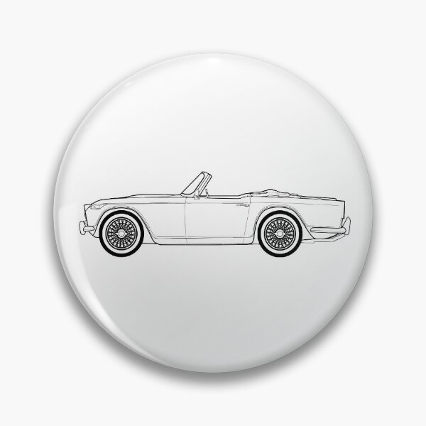 Item preview, Triumph TR4A Classic Car Outline Artwork designed and sold by RJWautographics.
