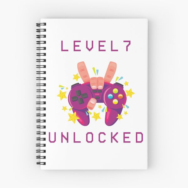 Item preview, Level 7 Unlocked - Video Gamer 7th Birthday Gift designed and sold by Smart Side.