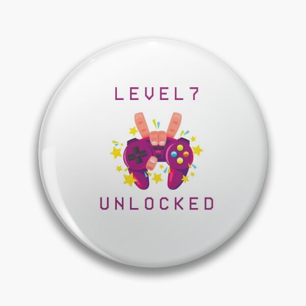 Item preview, Level 7 Unlocked - Video Gamer 7th Birthday Gift designed and sold by Smart Side.