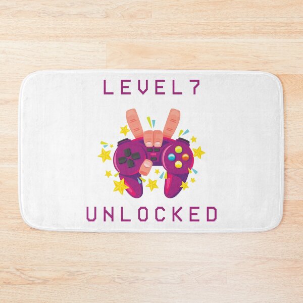 Item preview, Level 7 Unlocked - Video Gamer 7th Birthday Gift designed and sold by Smart Side.