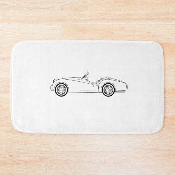 Item preview, Triumph TR3 Classic Car Outline Artwork designed and sold by RJWautographics.