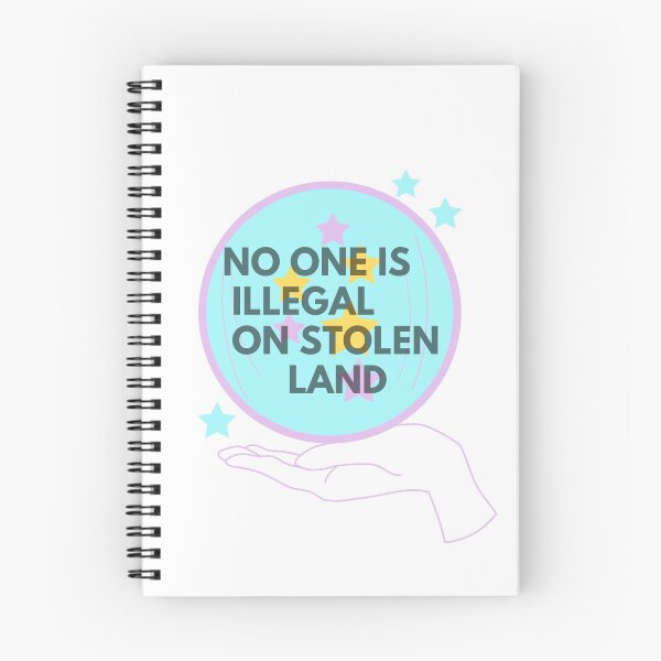 Item preview, NO ONE IS ILLEGAL ON STOLEN LAND designed and sold by Yasdey Rojas.