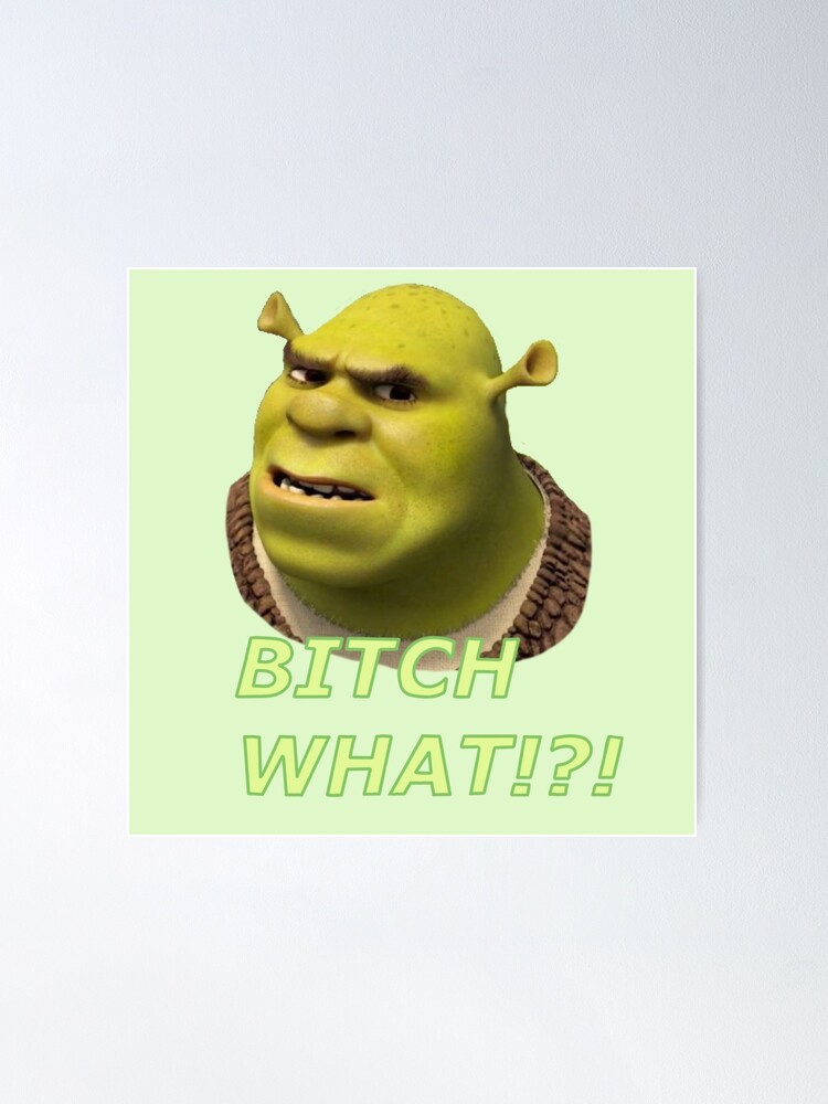 Shrek Funny Meme Premium Matte Vertical Poster sold by Hausafrench