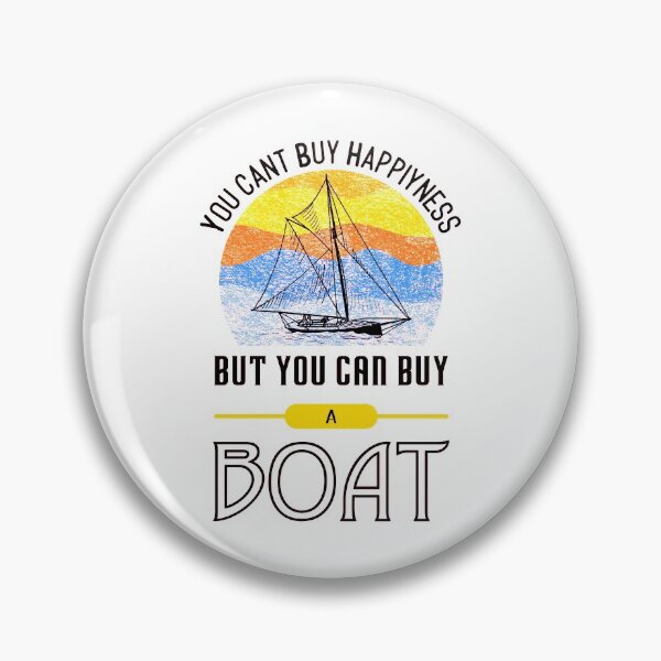 Item preview, proud boat owner saying designed and sold by pirminio.