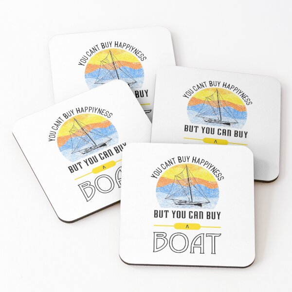 Item preview, proud boat owner saying designed and sold by pirminio.