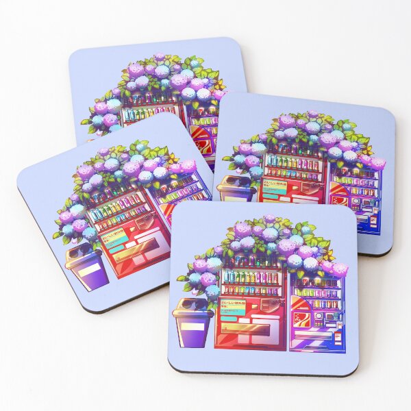 Item preview, The Japanese vending machines and the hydrangea flowers designed and sold by AnGoArt.