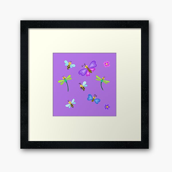 Item preview, Butterflies bees and dragonflies designed and sold by Soozie Wray.