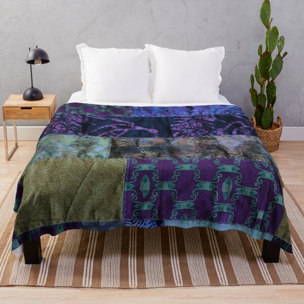 Item preview, Dark blue textiles, mixed media, fiber artist designed and sold by djrunnels.