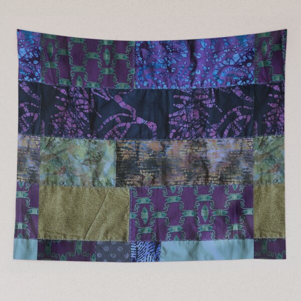 Item preview, Dark blue textiles, mixed media, fiber artist designed and sold by djrunnels.